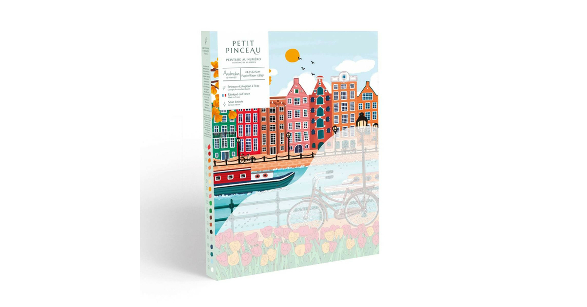 COFFRET PEINTURE AU NUMEROS - AMSTERDAM PAR Nidhi Kachhadiya - LA PETITE EPICERIE